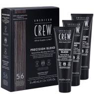 American Crew Precision Blend Камуфляж седины краситель для мужчин, Средний пепельный 3 х 40 мл.